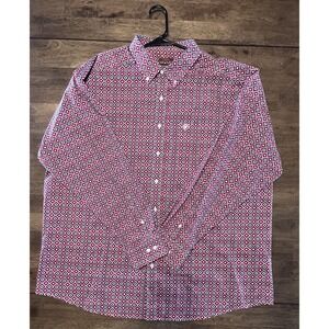 Ariat Men's XXL Shasta Print Classic Fit Shirt Long Sleeve Button Down Shirt
